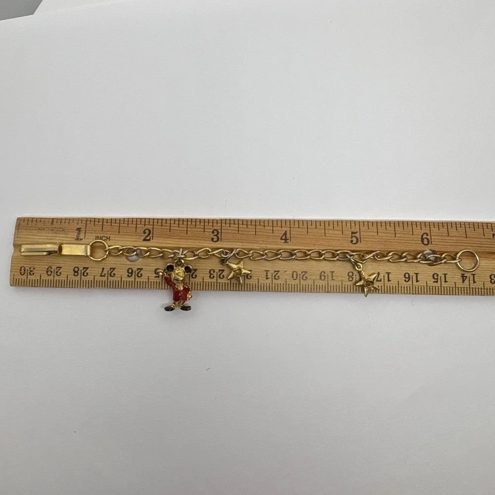 1970/1980s Disney Mickey Mouse Charm‎ Bracelet Walt Disney Souvenir Disneyland